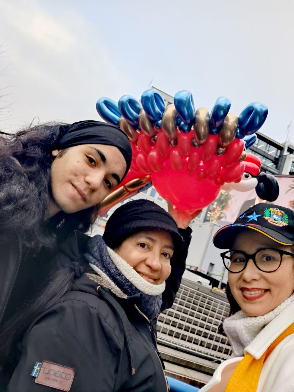 Volunteer interaction at a local support event